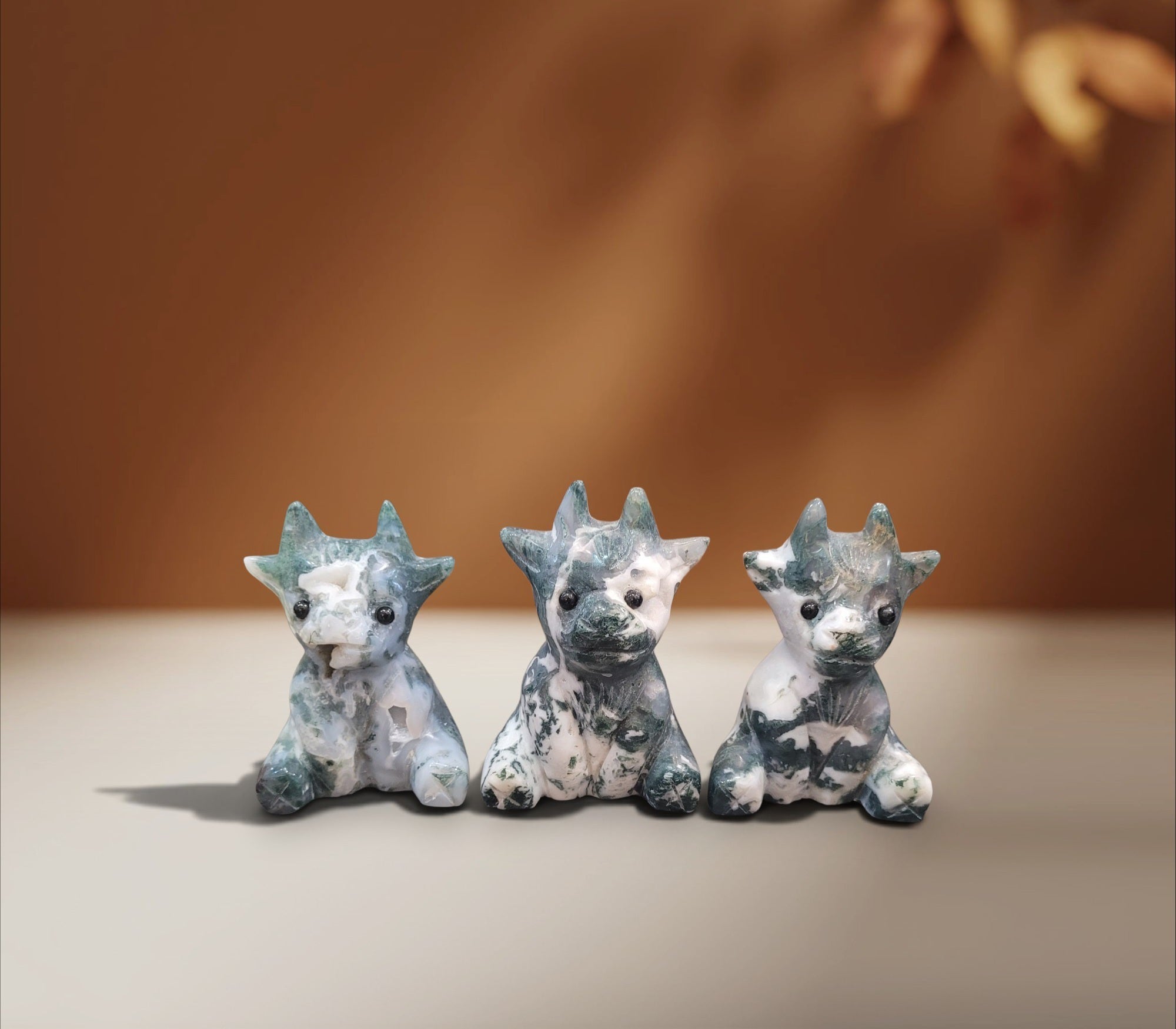 Moss Agate Cow