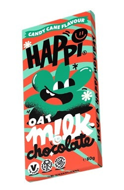 Happi Christmas Candycane, Oat M!Lk Chocolate Bar (80g)