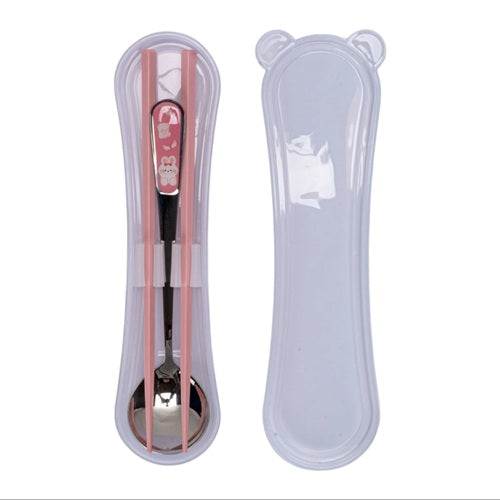 Chopsticks and Spoon with Portable Travel Case
